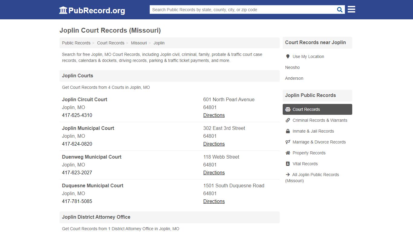 Free Joplin Court Records (Missouri Court Records)