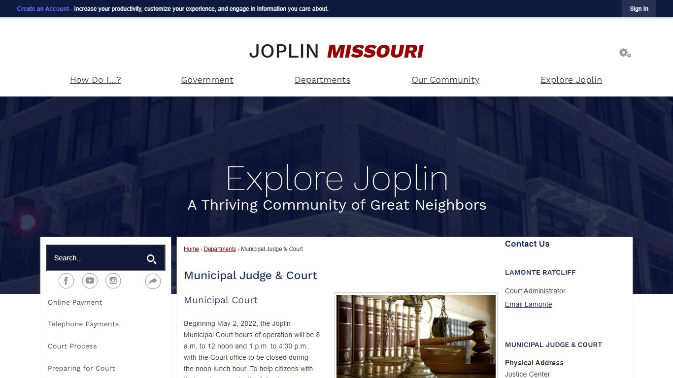 Municipal Judge & Court | Joplin, MO - Official Website